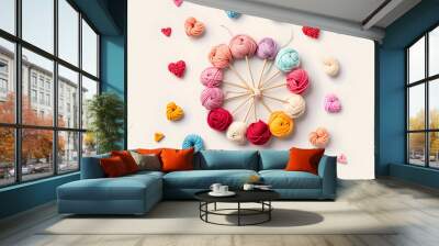  knitting threads Wall mural